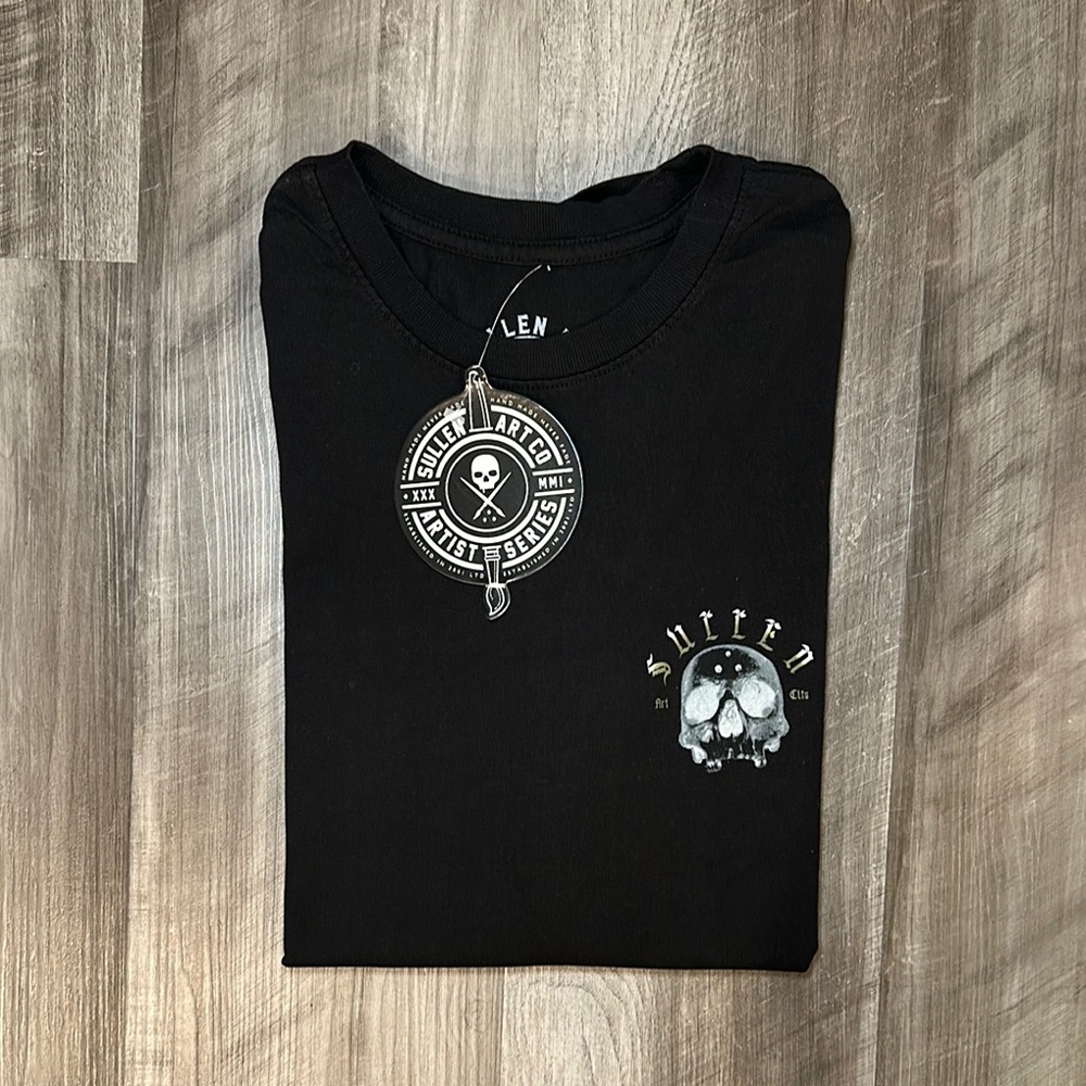 Sullen Art Collective Artist Series Hugo Feist Badge Skull Tee - Medium
